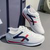Fashion 2024Women's Sneakers Light PU Leather Casual Shoes Comfort Sport Running Shoes for Women Lace Up Vulcanized Shoes Zapatos Mujer