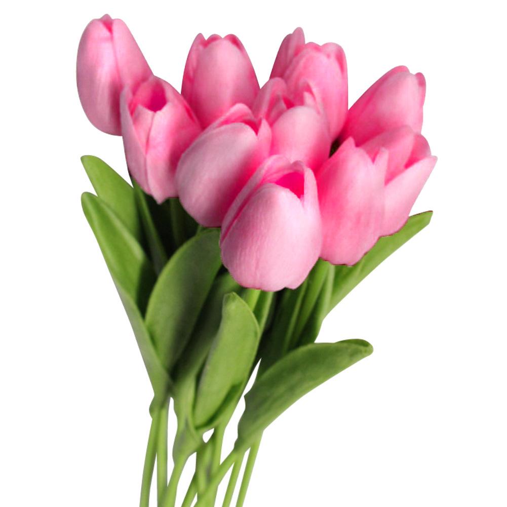 10Pcs/Set Artificial Tulip Flowers Home Prop
