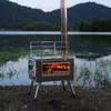 Outdoor Wood Burning Stove Portable Tent Stove with Chimney Pipe for Cooking Camping