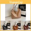 Modern Large Capacity Womens Tote Bag Cozy Pu Handbag Available In Black Brown And Khaki