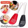 Multifunctional Kitchen Spoon The Heat -resistant Suspension Spoon for Potatoes and Garlic with A Strainer