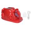 Red 6 Fan Solar Safety Helmet Double Air Conditioning Bluetooth Crash Helmet 12000mAh