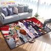 Anime Naruto 3D Printing Rug for Kitchen Doormat Bedroom Carpets for Living Room Laundry Bathroom Non-slip Floor Mat