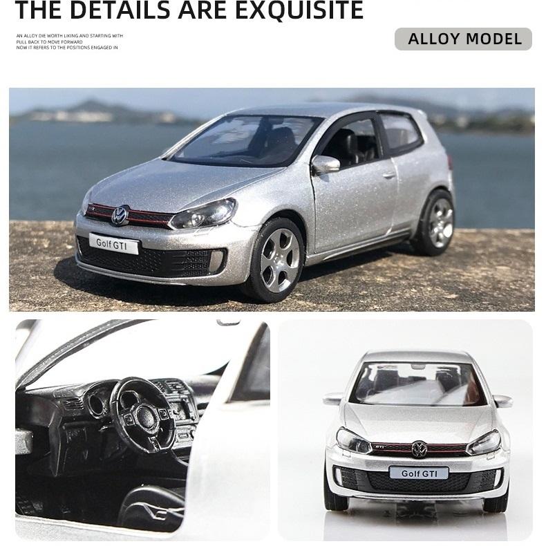 Volkswagen Golf GTI 5 Inch Metal Car Simulation Diecast & Toy Vehicle RMZ City 1:36 Alloy Model Gifts For Children