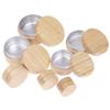 Bamboo Bottle Cream Jar Nail Art Mask Cream Refillable Empty Cosmetic Makeup Container Bottle Storage Box 10/15/30/50/60/80/100G