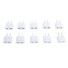 10PCS To Adapter Portable Travel Pure Copper 2 Prong Plug Converter for Cellphone Laptop Hair