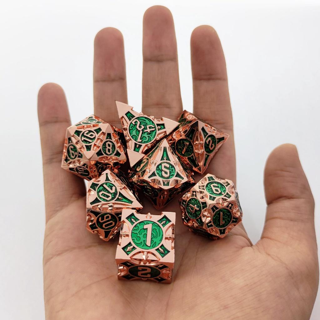 Polyhedral Dice Set DND for RPG D&D Explorers Board Game Dungeon and Dragon D20 D12 D10 D8 D6 D4