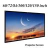 120''/100''/84''/70"/60" Portable Projector Screen HD 16:9 Diagonal Projection Screen Foldable