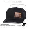 Unisex DAD Letter Brown Leather Label Baseball Net Caps Adjustable Casual Hats Spring and Summer Outdoor Sunscreen Hat
