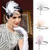 Elastic Hairband Rhinestone Feathered Hairband For 1920s Theme Party Cocktail Event Gathering Dressingup Headpiece