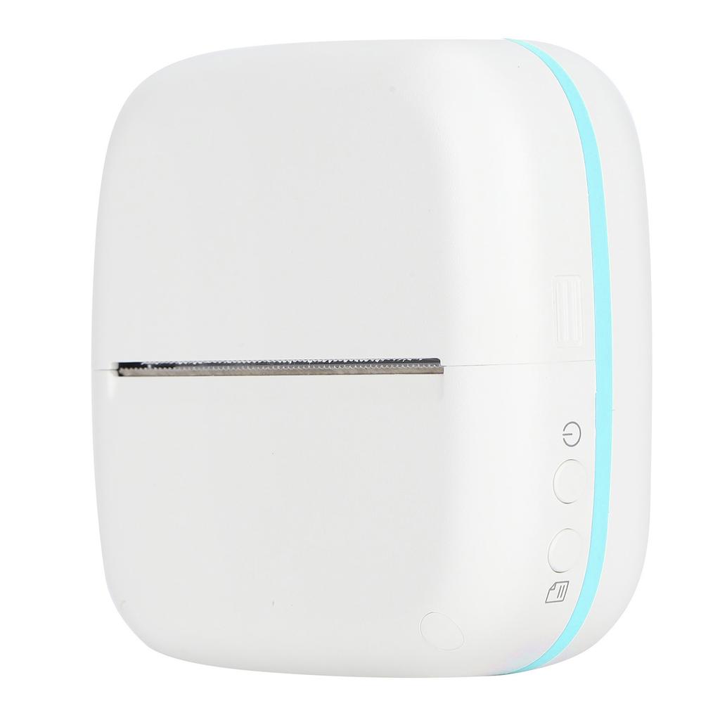 Mini Printer 200DPI Portable 8.8x8.5x3.7cm TypeC Thermal Printing Device with 800mAh Battery(Blue )