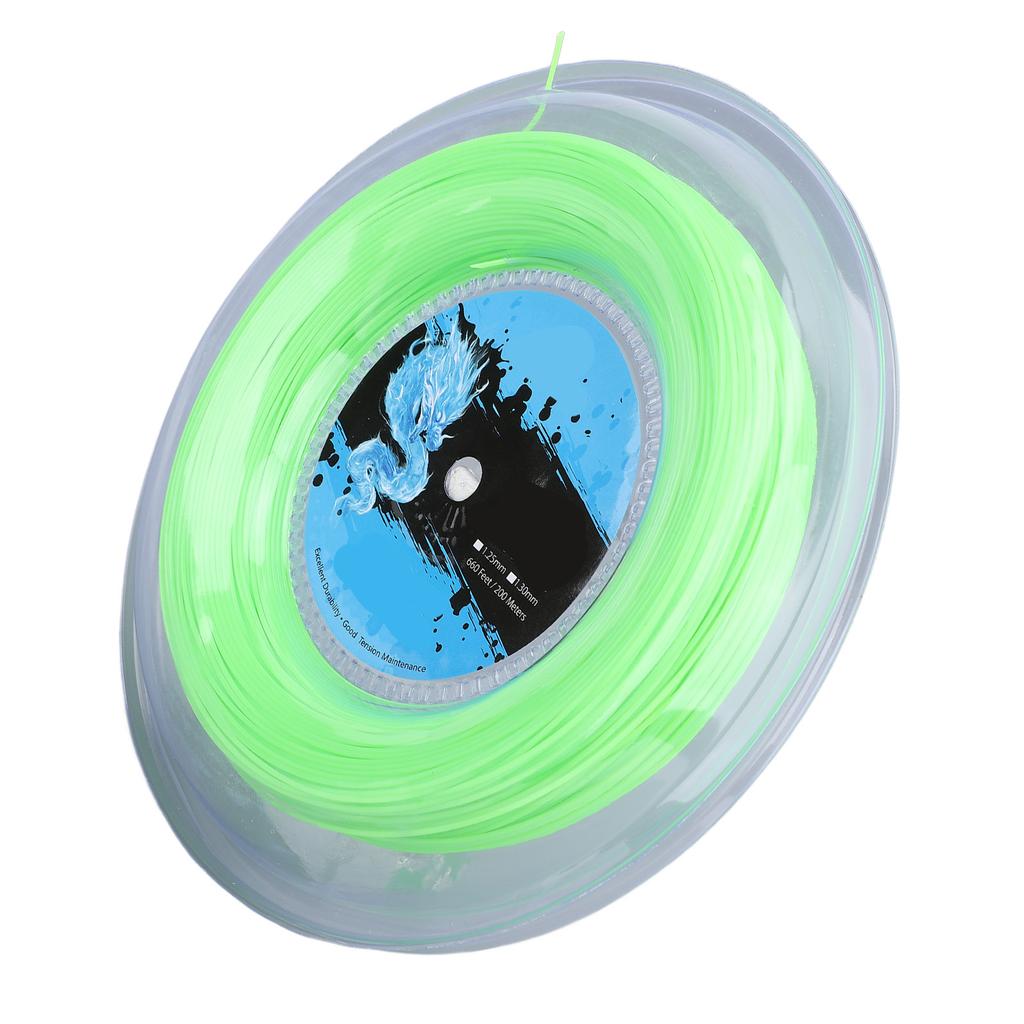 Tennis String Polyester 200m Reel Tennis Racket String for Training Fluorescent Green