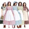 Carnival Halloween Little House Costume Prairie Pioneer Olden Day Girl Laura Role Play Cosplay Fancy Party Dress