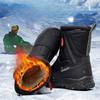 Winter Couple Snow Boots Waterproof Anti Slip Warm Cotton Boots Large Size Cotton Shoes 36-46