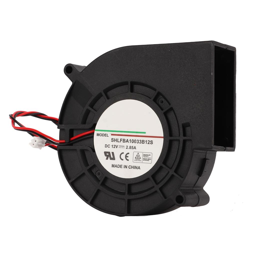 12V Blower Fan DC12V 2.85A 5400RPM Brushless Durable PBT Glass Fiber Copper Cooling Blower Fan for