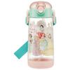 Skater Water Bottle 480ml Children's Clear Bottle with Straw Disney Princess 23 Girls PDSH5