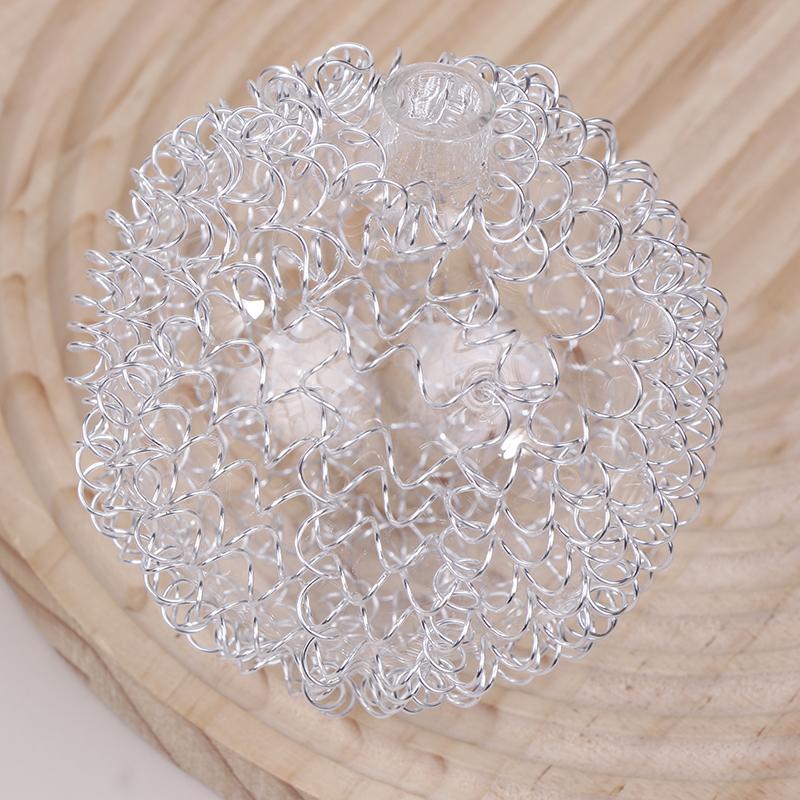 G4 Wire Light Shade 10Mm Opening Fitter Globe Aluminum Wire Glass Ball Lamp Shade Replacement For G4 Ceiling Lamp Desk Lighting