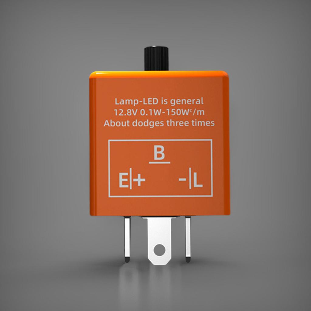 Universal Motorcross LED Flasher-Relay Switch 12V Indicator Light Turn Signal Blinker Relay for Car Motorcycles Off-Road