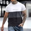 New Fashion Short-sleeved Clothing Simple Next Season Comfortable 3D Printed Men's T-shirt Round Neck Tops Men's Fitness Sportswear