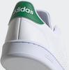 Кроссовки Adidas Advantage облачно-белый/облачно-белый/зеленый