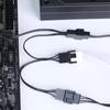 4Pin PWM Fan Splitter Cable 4Pin 1 To 3Way PWM Fan Splitter Cable Power Connector For Computer Case Cooling Fans 30cm