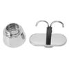2 Cup 100ML Moka Pot Double Head Stainless Steel Mocha Coffee Pot Italian DIY Conduit Coffee Maker