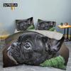 French Bulldog Printing Children Kids Bedding Sets Polyester Duvet Cover Pillowcase Queen King Size Cute Pet Puppy Quilt Cover