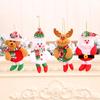 2024 Christmas Santa Claus Snowman Elk Bear Fabric Pendant Doll Merry Christmas Tree Decor for Home Xmas Ornaments Kids Gifts
