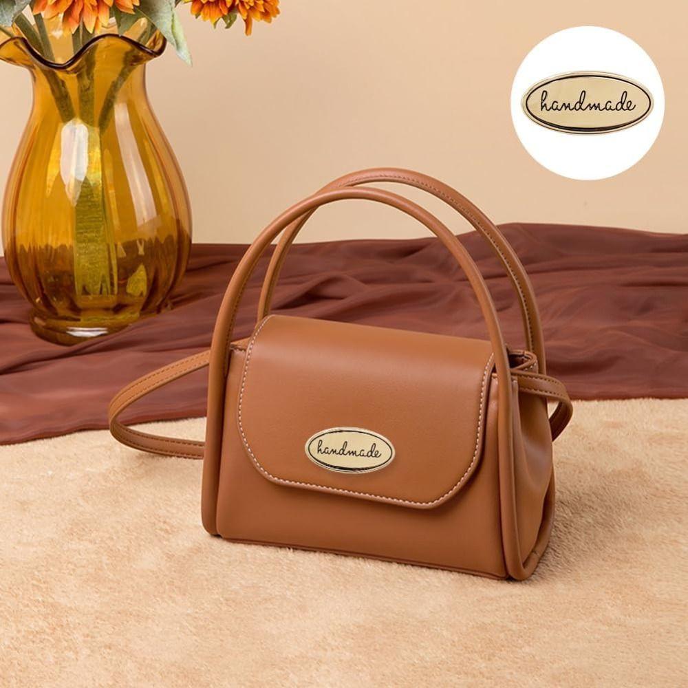 Alloy Oval Shape Alloy Hand Made Tags Signs Oval DIY Bag Label Handmade Tags  For Shoes