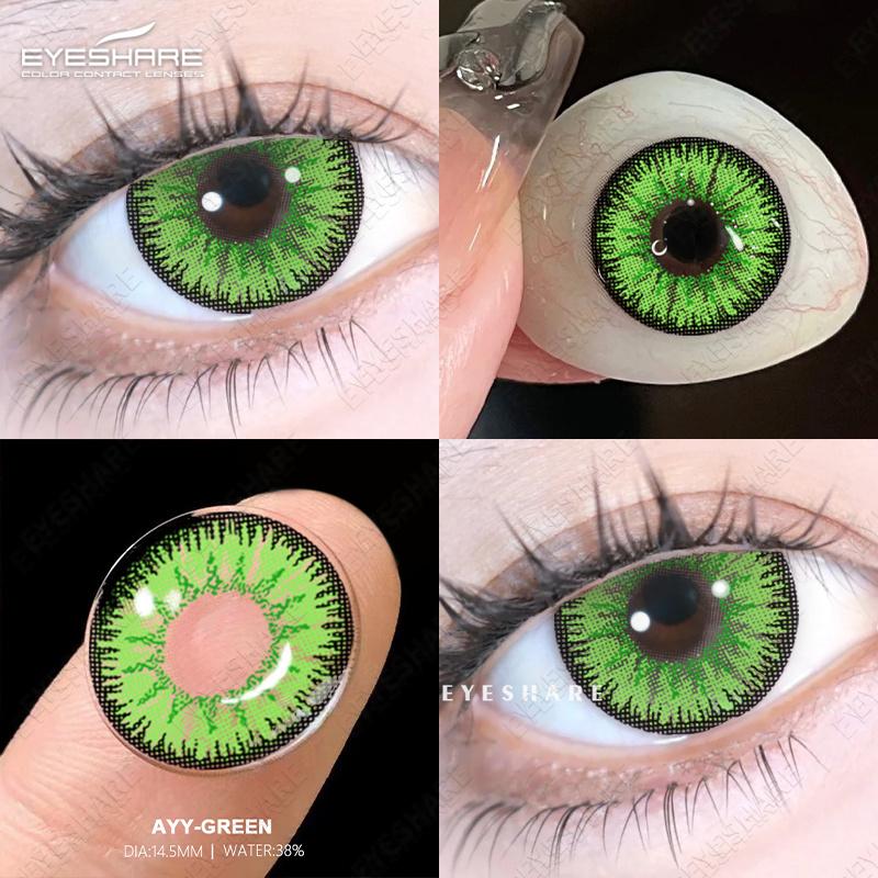 Eyeshare Colored Contact Lenses Cosplay Anime Character Eye Makeup Lenses Red Halloween Carnival Night Contact Lenses Purple Beauty Soft Lenses 1 Pair