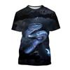 Cobra Series 3D Printed Men's Casual Short Sleeved T-shirt