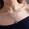 Retro Trend Golden Sun Necklace Creative Sun Moon Fit Necklace Female Clavicle Pendant Jewelry ADM