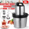 1800W 6L Meat Grinders Stainless Steel Electric Mincer Chopper 2Speed 4Blades Auto Food Mixer Blender Kitchen Cooking