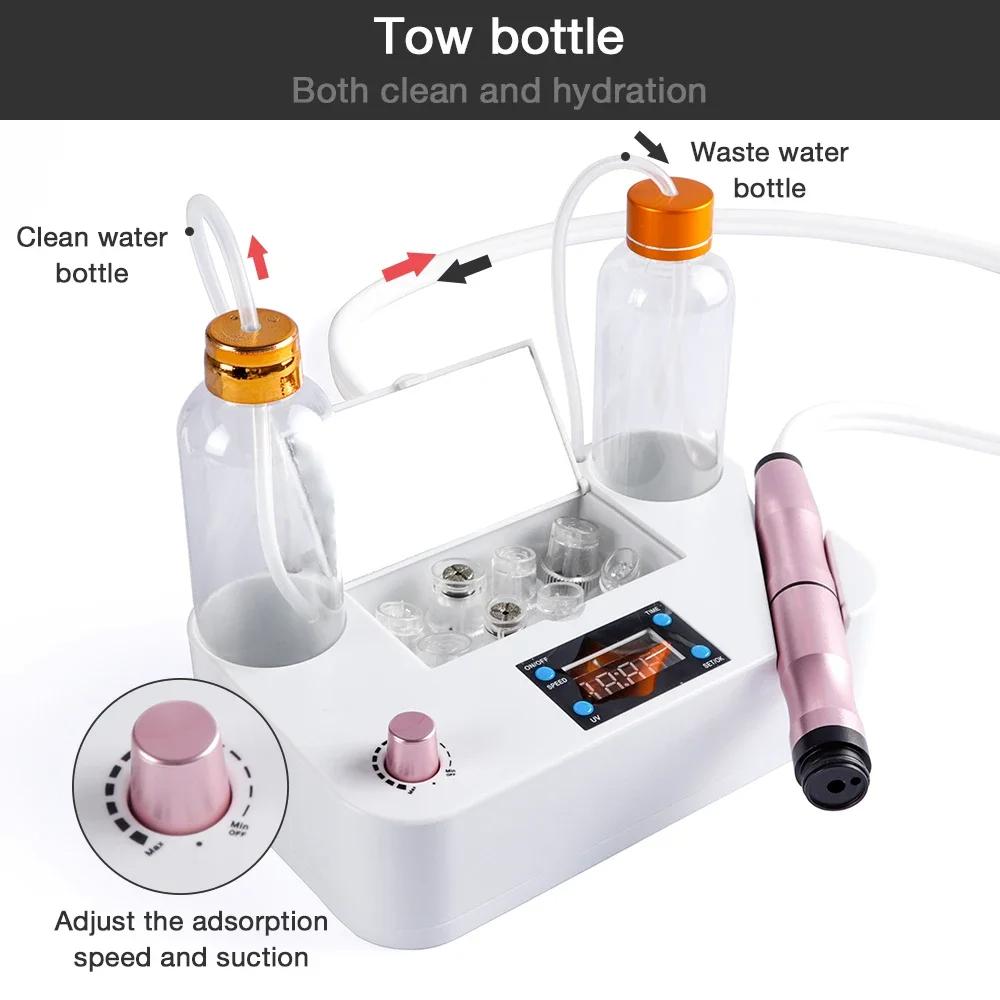 Portable Spray Water Injection Hydro Jet Beauty Machine Blackhead Clean Skin Rejuvenation Oxygen Facial Care Tools