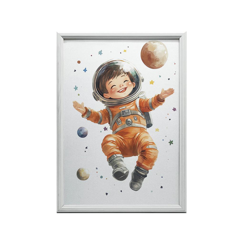 Plakat Mały Kosmonauta Plakat Mały Kosmonauta, 70X100 Cm, Bez Ramy, Płótno Premium Na Blejtramie