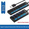USB 2.0 High-Speed Hub Splitter for Laptop, Desktop, Mouse, Keyboard, and U Disk