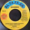 7inch Record CHEZIDEK / BLESSED - Leggo Dutty Babylon Ways / Dem Cyaa NONE Al.Ta.Fa.An. 2007 Jamaica Reggae, Ska & Dub Used