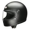 LEAD Motorcycle Helmet Full Face Matte Metallic Black Free Size Than Removable Mesh Interior Buckle Compatible with All Displacements RX-100R (Less