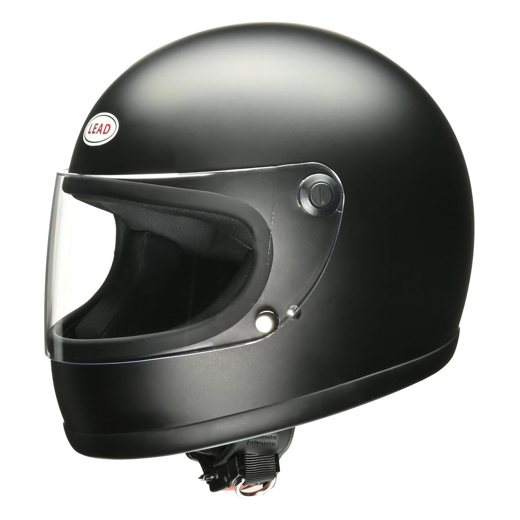LEAD Motorcycle Helmet Full Face Matte Metallic Black Free Size Than Removable Mesh Interior Buckle Compatible with All Displacements RX-100R (Less