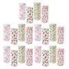 20Pcs Christmas Microfiber Cleaning Cloth Christmas Themed Print Tear-Away Reusable Paper Towel Super Absorbent Cleaning Sheets