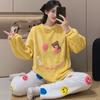 2025 New Autumn Winter Cute Cartoon Pajamas Sets for Women Warm Thicken Pajama Long Sleepwear Young Girl Pyjamas Coral Fleece Homewear Clothes