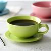 Nordic Style Solid Color Cappuccino Coffee Cup Plate Two Piece Set of Ceramic Cup Water Cup Afternoon Tea Milk Cup
