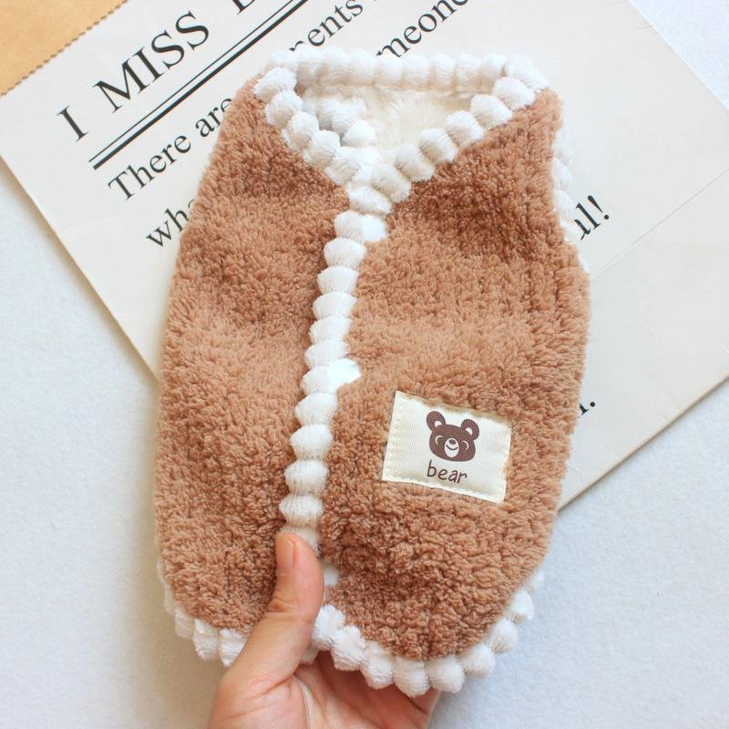 Warm Fleece Dog Coat Soft Cozy Pet Clothes for Small Dogs Cats Cute Puppy Jacket French Bulldog Chihuahua Yorkies Clothing