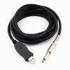 USB Link Connection Cable 3M Guitar Bass To 6.3mm Jack For MacOSX Windows 98