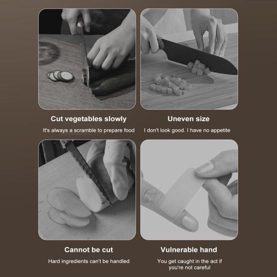 Fruit And Vegetable Chopper Stainless Steel Food Cutter Slicer Multifunctional Veggie Chopper