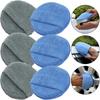 1pcs 5 Inch Round Car Care Microfiber Pocket Sponge Auto Wax Applicator Pad Car Detailing Hand Polishing Pad Car Polish Tool