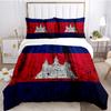 US UK National Flag Digital Polyest Duvet Cover Bedding Sets Soft Quilt Cover and Pillowcases for Teens Single/Double/Queen/King