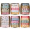 YUBX Masking Set of Cute Washi Tape Base DIY Gift and Gift Decorations Tape, 30, Patterns, Patterns, Crafts, Journals, Planners, Scrapbooks, Wrapping,