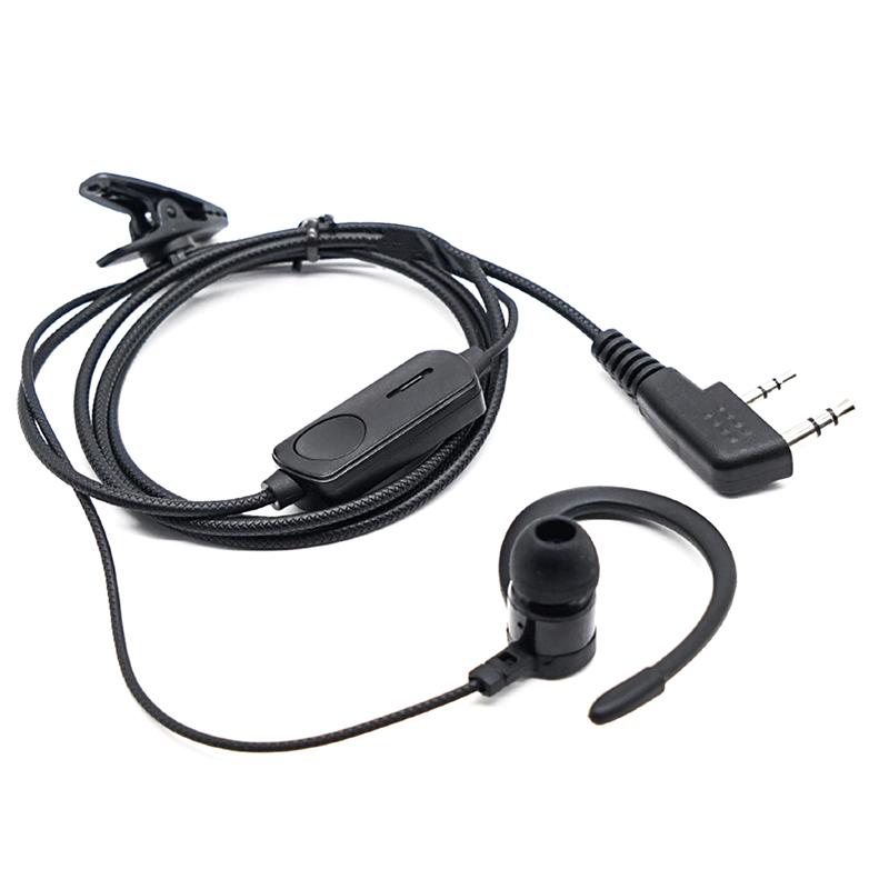 Earhook Headphone For Bf760 Bf996 Walkie Talkie Walkie Talkie Headset Mic K-Plug Wired Two Way Ham Radio Earphone