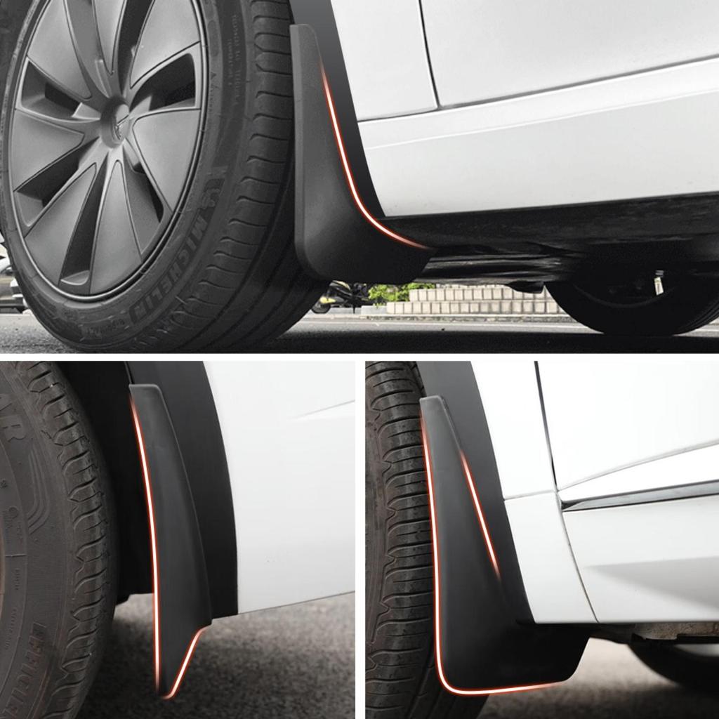 4PCS Car Mud Flaps Splash Guards Mudguards Car Mud Flaps Compatible with Bmw 7 1996 1997 1998 1999 2000 2001 2002 2003 2004